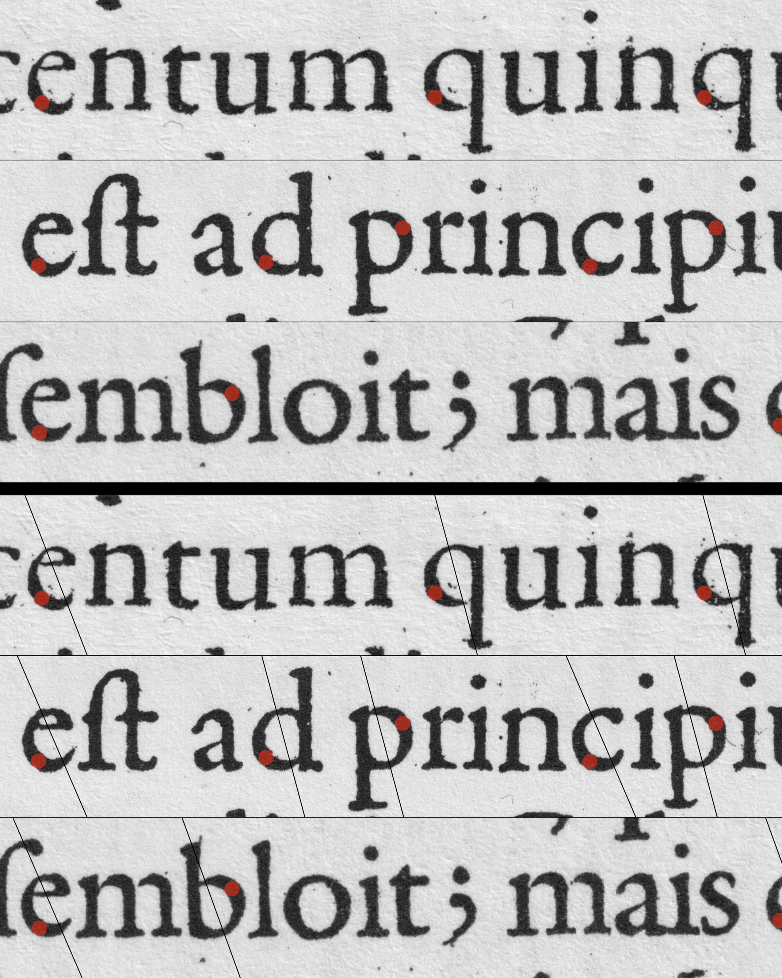 Granjon’s Great Primer Roman (1566), Double Pica Roman (1570), Pica Roman (1569)