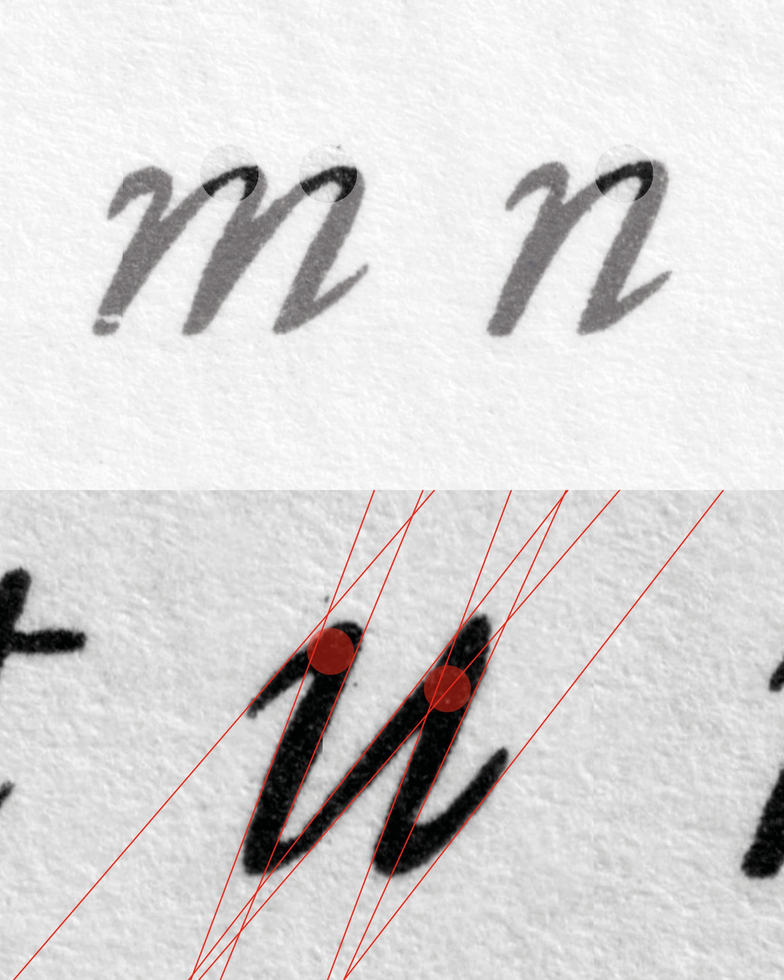 Close-up – Granjon’s Paragon Italic (1554)